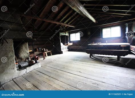 Interior of old barn stock image. Image of ancient, norway - 11162521