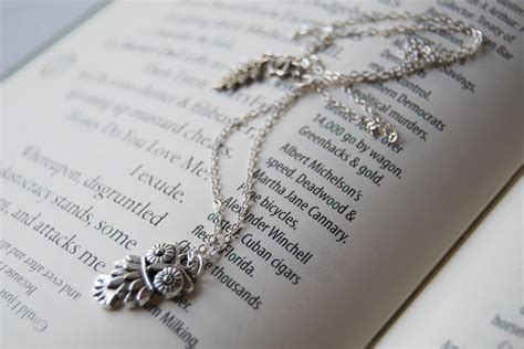 Little Owl Necklace | Woodland Silver Owl Charm Necklace | Fall Jewelr – Enchanted Leaves