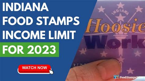 Indiana Food Stamp Income Limits for 2023 - YouTube