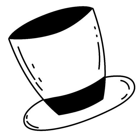 Top Hat Clipart Black and White (4) - ClipartLib