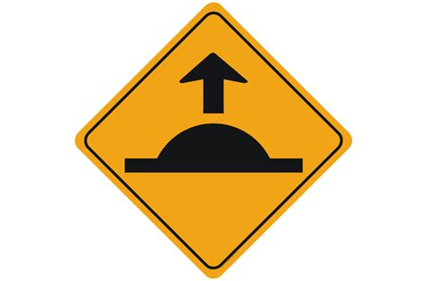 Speed hump ahead sign - Traffic Signs Online - Reflective signs