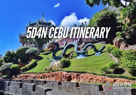 SAMPLE CEBU ITINERARIES for 3, 4, 5, 6 Days Tour or More + Tourist ...