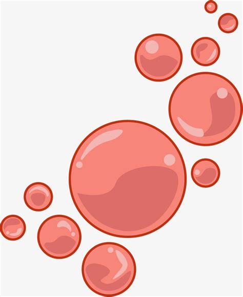 Cartoon Red Bubble Combination PNG Images, Oxygen Bubble, Bubble, Cartoon Bubbles PNG ...