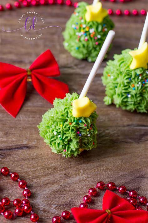 Christmas Tree Cake Pops | Crazy Adventures in Parenting