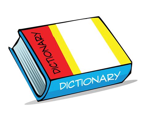 Dictionary of English language vector illustration 15974683 Vector Art ...