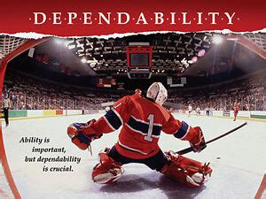 Hockey Goalie DEPENDABILITY Inspirational Motivational Poster Print | eBay