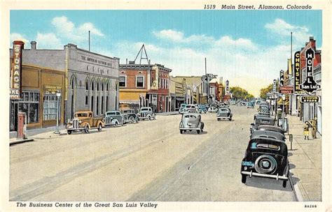 Alamosa Colorado Main Street Scene Historic Bldgs Antique Postcard K92159 - Mary L. Martin Ltd ...