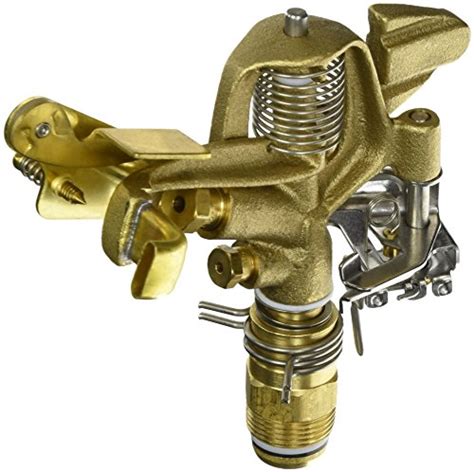 Orbit 55016 Sprinkler System 3/4-Inch Brass Impact Spray Head with 25-48-Foot Co