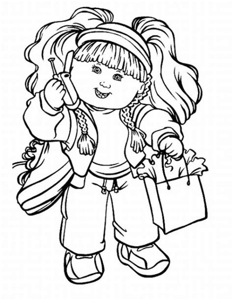 Cabbage Patch Kids Coloring Pages | Learn To Coloring