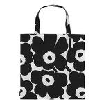 Marimekko Pieni Unikko bag, black - white | Finnish Design Shop