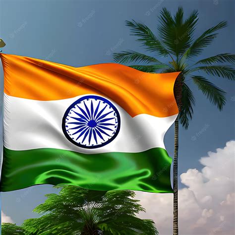 Premium AI Image | 15 August Happy Independence Day Indian Flag