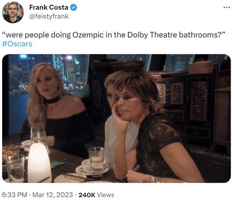 “were people doing Ozempic in the Dolby Theatre bathrooms?” | Ozempic ...