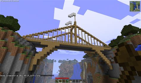 Wooden Suspension Bridge Minecraft Project