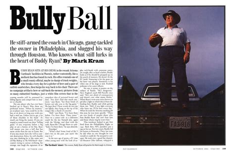 Bully Ball | Esquire | OCTOBER 1994