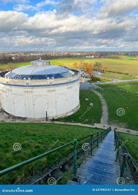 The Lion S Mound in Waterloo, Belgium Stock Image - Image of space, lion: 247993147