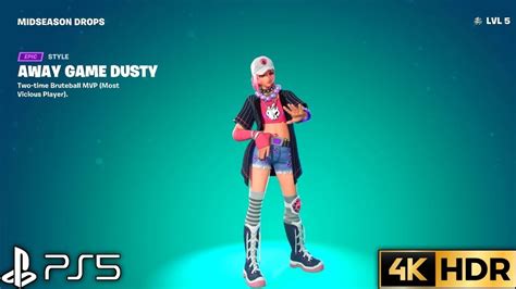 FORTNITE Battle Royale AWAY GAME DUSTY Skin Win Solo PS5 Gameplay 4K HDR 60 FPS - YouTube