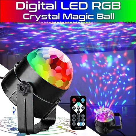 Sound Activated LED Disco Ball Lights Strobe Disco Party Lights Remote Control | eBay