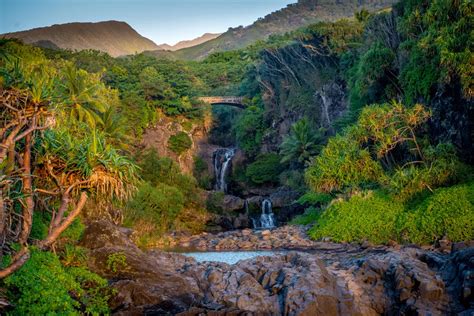 Sunrise at Oheo Gulch, Haleakala National Park Maui, Hawaii ...