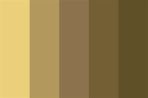 5 Shades of Brown Color Palette