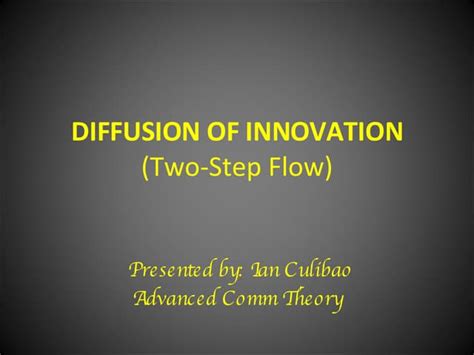 2 Step Flow Theory | PPT