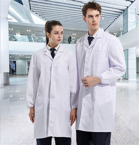 China Hospital Staff Uniforms Medical Doctor Gown White Lab Coat - China White Coating, White ...