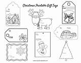Christmas Gift Tag Coloring Pages Sketch Page sketch template