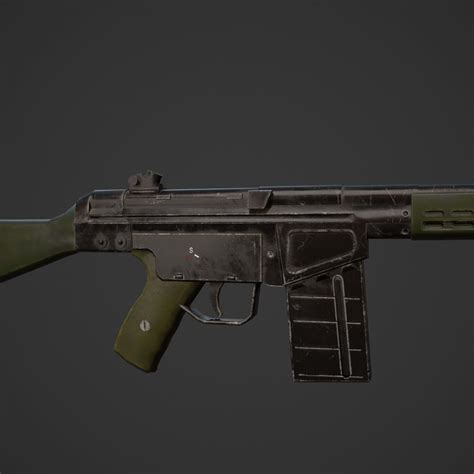 G3A3 Assault Rifle 3D Model $19 - .fbx .ma .obj - Free3D