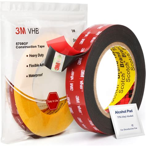 LLPT Double Sided Tape Heavy Duty Mounting Tape 16.5Ft x 0.5 Acrylic 2 ...