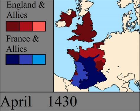 100 Years War Map