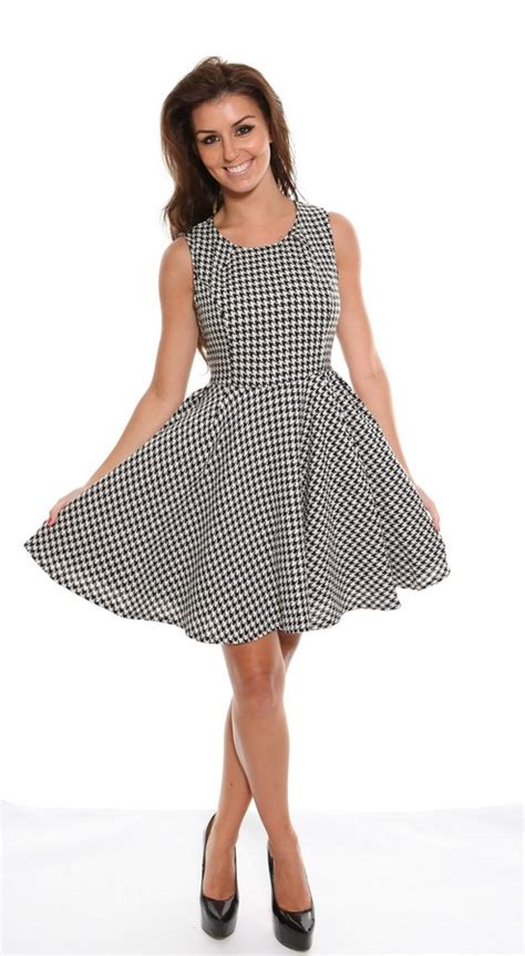 Black & White Checkered Dress - www.clothing.ie