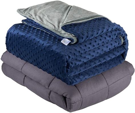 Quility Weighted Blanket for Adults - Queen Size, 60"x80", 15 lbs - Heavy Heating Blankets for ...