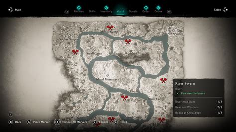 Where to find the River Map clue in River Severn in Assassin's Creed ...