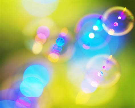 Bubbles, Glare, Light, Blur, Colors Background For PowerPoint - Abstract and Textures PPT Templates