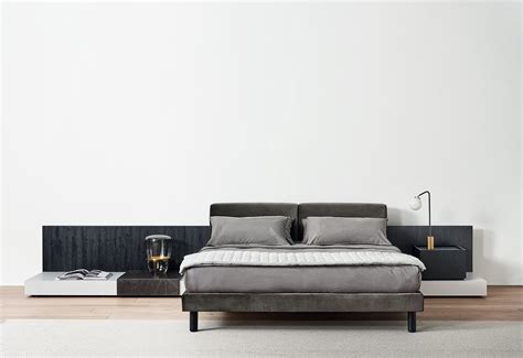 CLIFF modular bed | Meridiani Wooden Headboard, Upholstered Headboard, Backboards For Beds ...