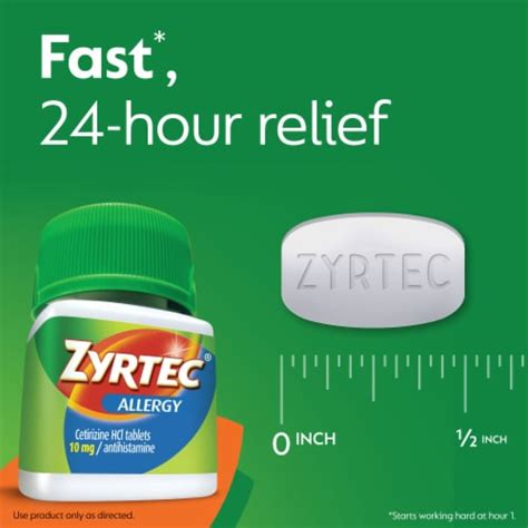 Zyrtec® 24-Hour Allergy Relief Tablets 10mg, 30 ct - Harris Teeter