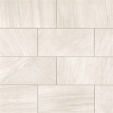 Purestone 12" x 24" Matte Velvet Porcelain Tile in Bianco - World Of Mosaics