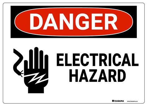 Danger Sign - Electrical Hazard | Kasama.us