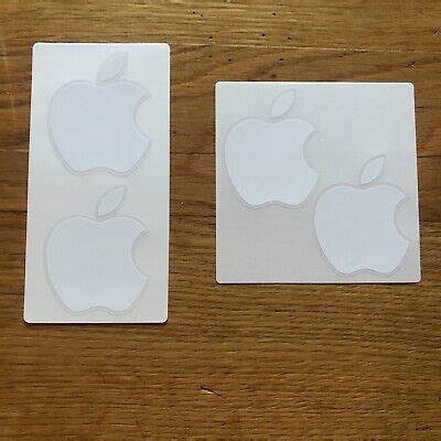 2x Official Genuine Apple Logo Stickers - From new Apple Products | eBay