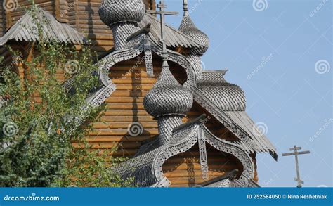 Vsekhsvyatsky Skete is a Famous Wooden Monastery Next To the Svyatogorsk Lavra. Beautiful Wooden ...