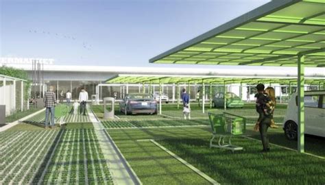 Original Green Design Idea for Redeveloping Urban Parking Lots