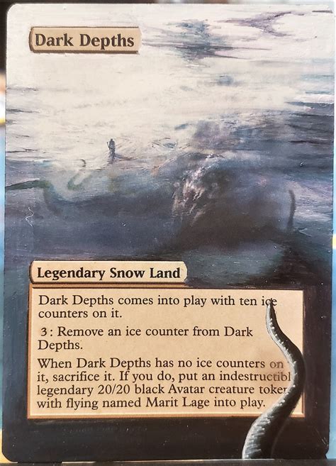 Dark Depths Full Art / Altered. MTG | Etsy