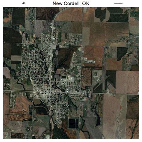 Aerial Photography Map of New Cordell, OK Oklahoma