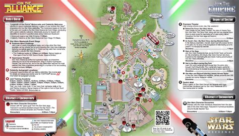 Star Wars Theme Park Map