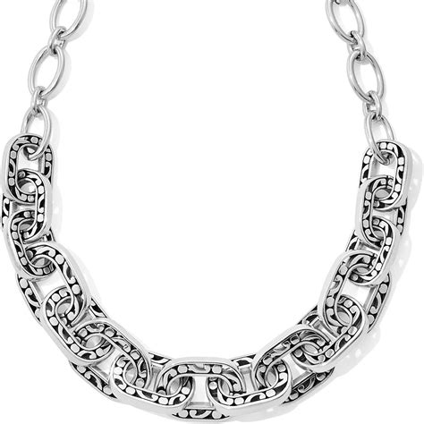 "Rare Find! A chunky link chain takes a feminine turn when embellished with our Contempo motif ...