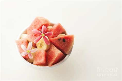 Watermelon And Banana Fruit Salad Photograph by JM Travel Photography ...