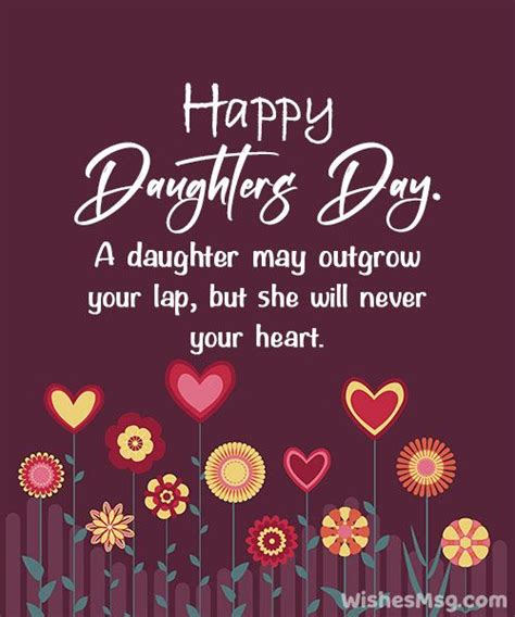 Happy Daughters Day - Wishes, Messages and Quotes - WishesMsg in 2022 | Happy daughters day ...