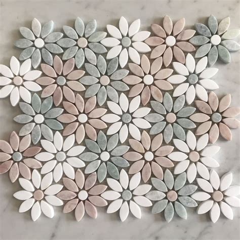 flower petal mosaic tiles - Latosha Etheridge