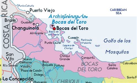 Bocas del Toro map - Full size | Gifex