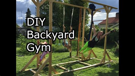 Homemade Backyard gym. How to make it simple. - YouTube