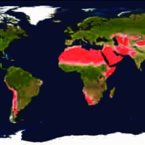 3: The desert biome defined by combined criteria | Download Scientific ...